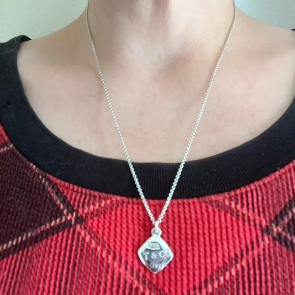 Tiffany & Co. 🎁 GIFTABLE 18” Necklace RARE 925 Silver +Pouch, BOX & Bag - Picture 16 of 17